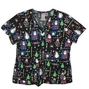 Holiday Scrubs From Peaches Uniforms XL
